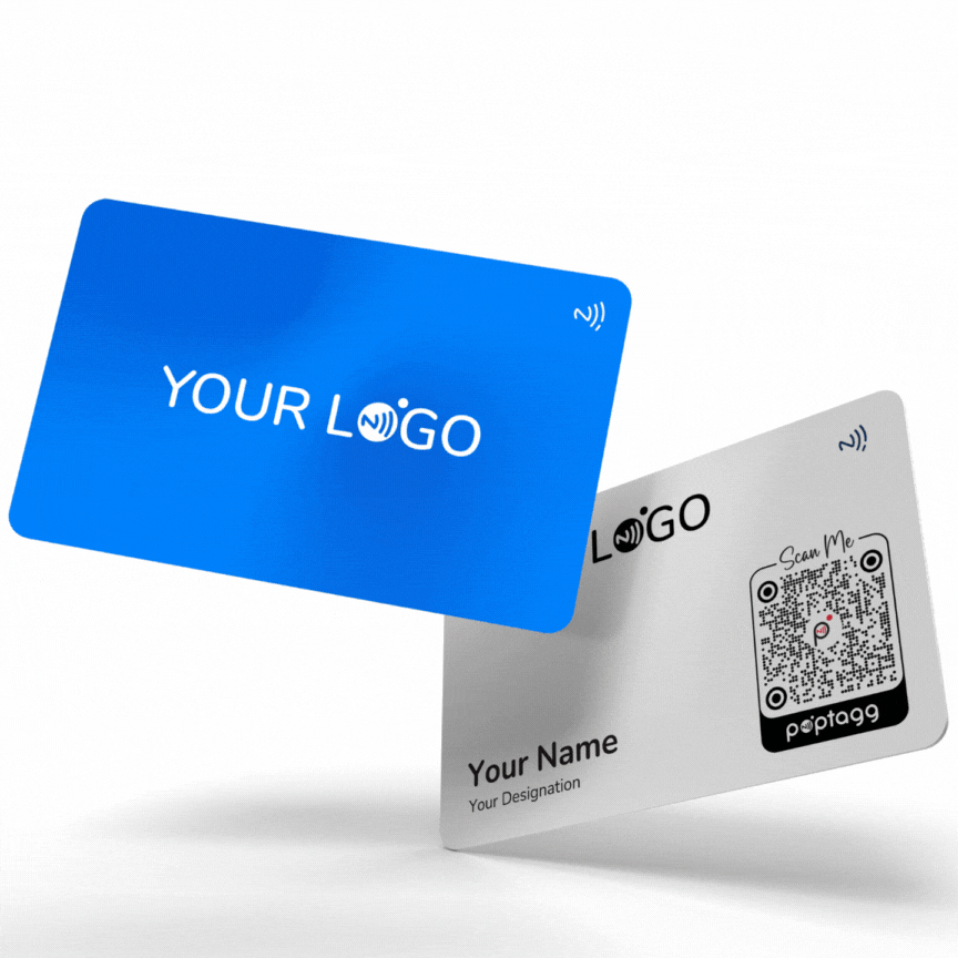 Custom Smart Digital Business Card Scratch Proof NFC Enabled